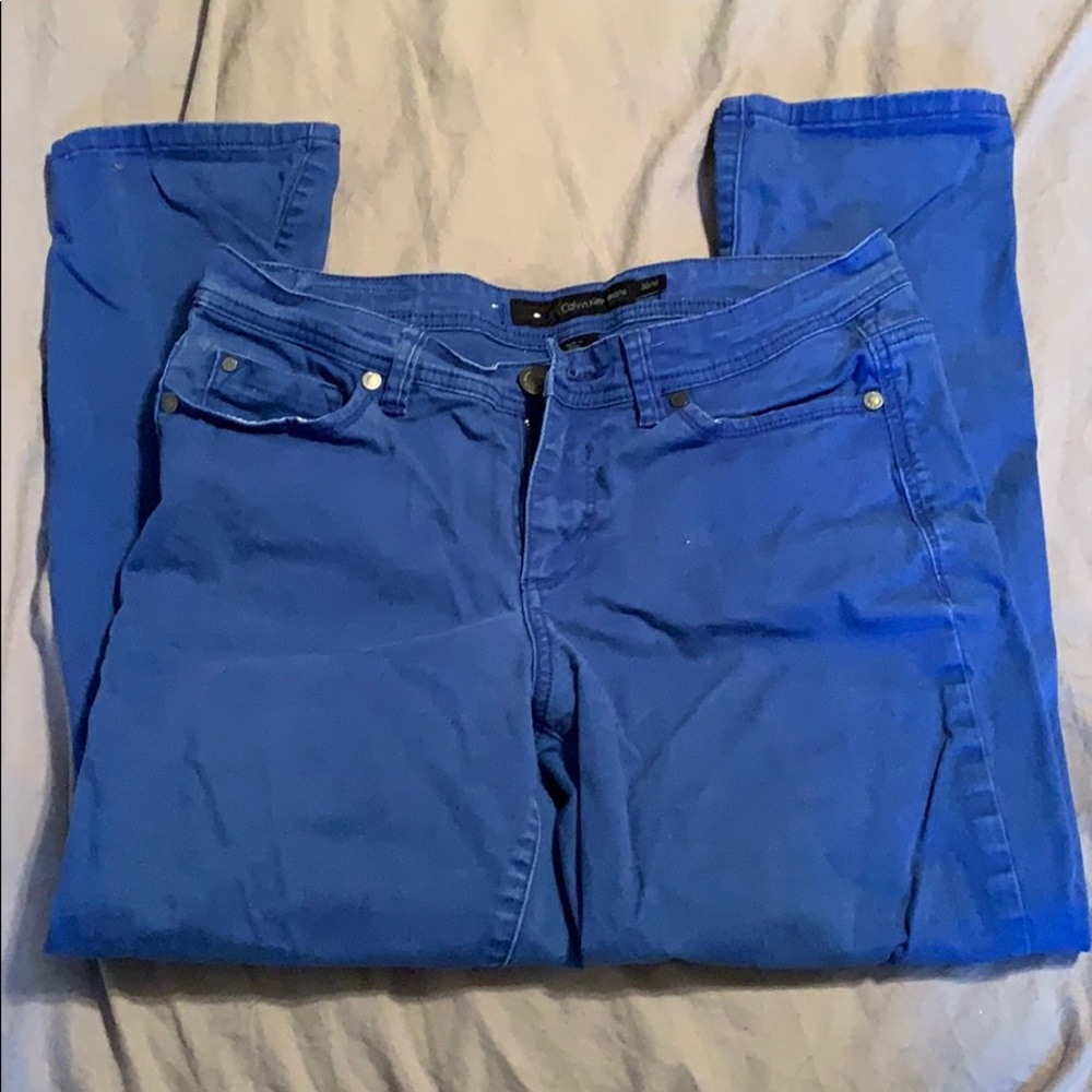 Royal blue capris